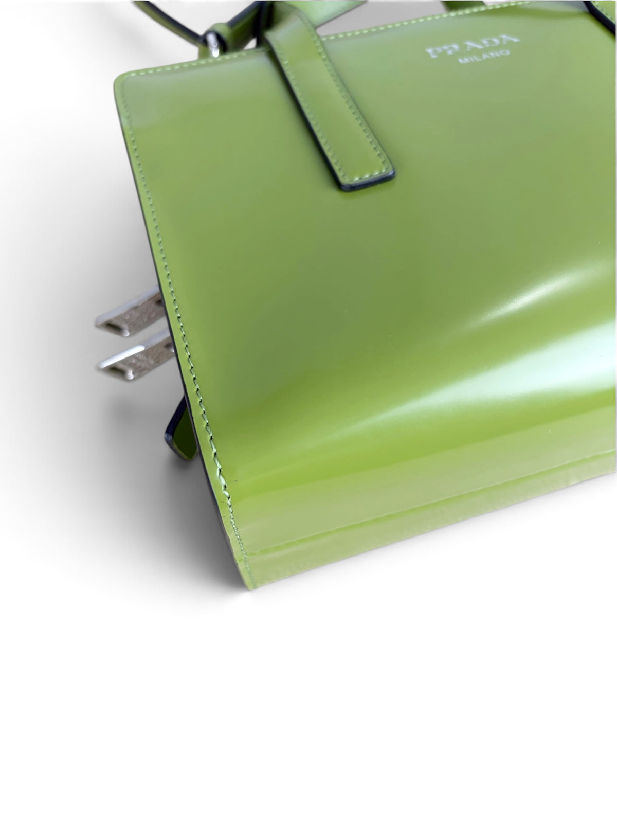 Prada Green Leather 1995 Mini Re-Edition