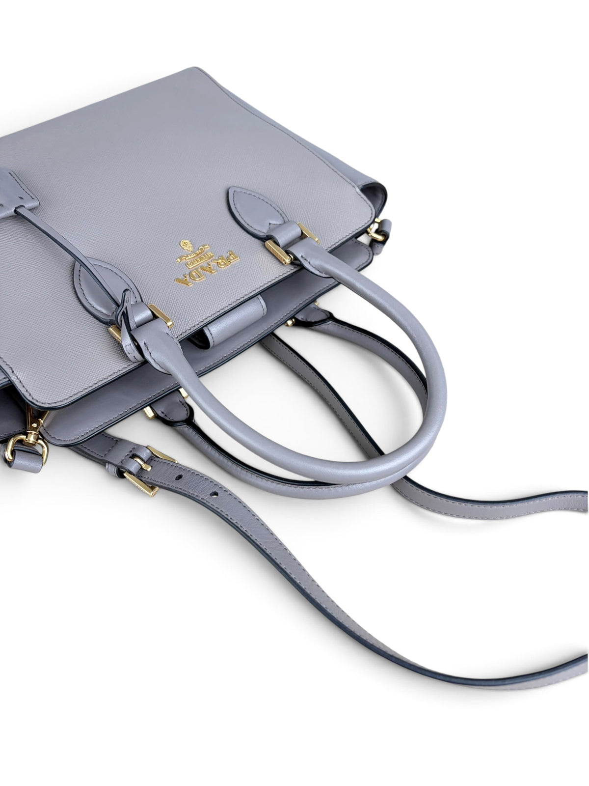 Prada Saffiano Soft Leather Small Top Handle Tote