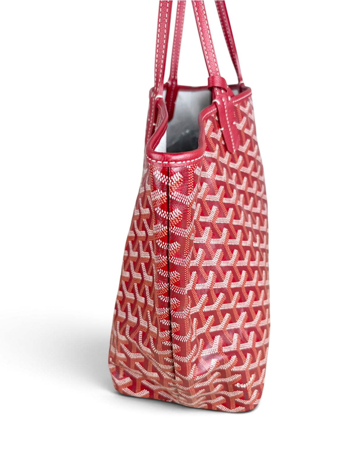 Goyard Red Goyardine Saint Louis Tote PM