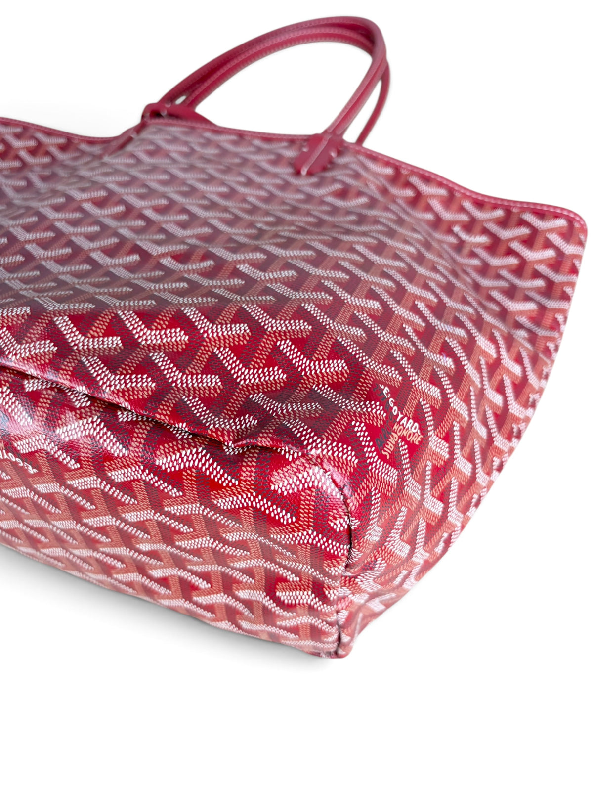 Goyard Red Goyardine Saint Louis Tote PM