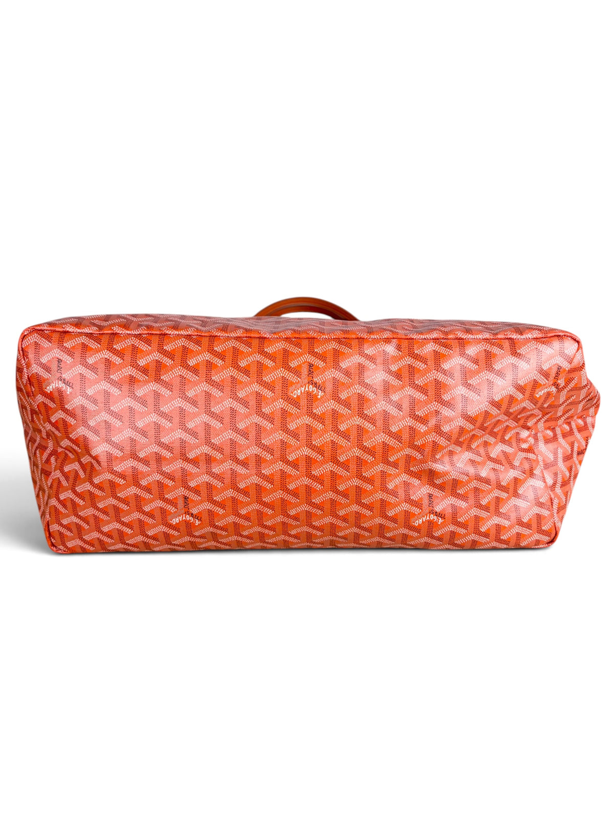 Goyard Orange Goyardine Saint Louis Tote GM