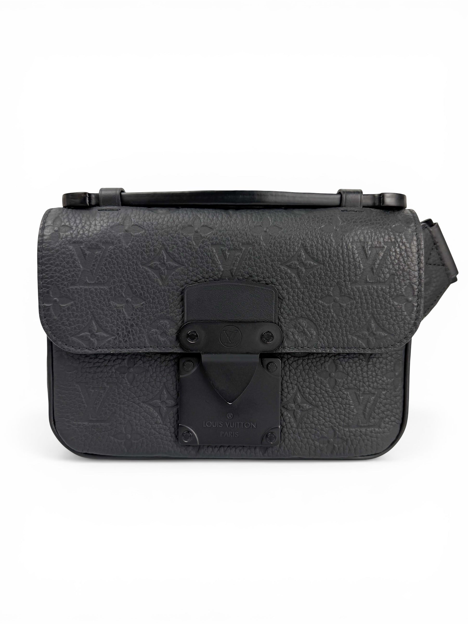 Louis Vuitton Black Empriente Leather S Lock Sling Bag