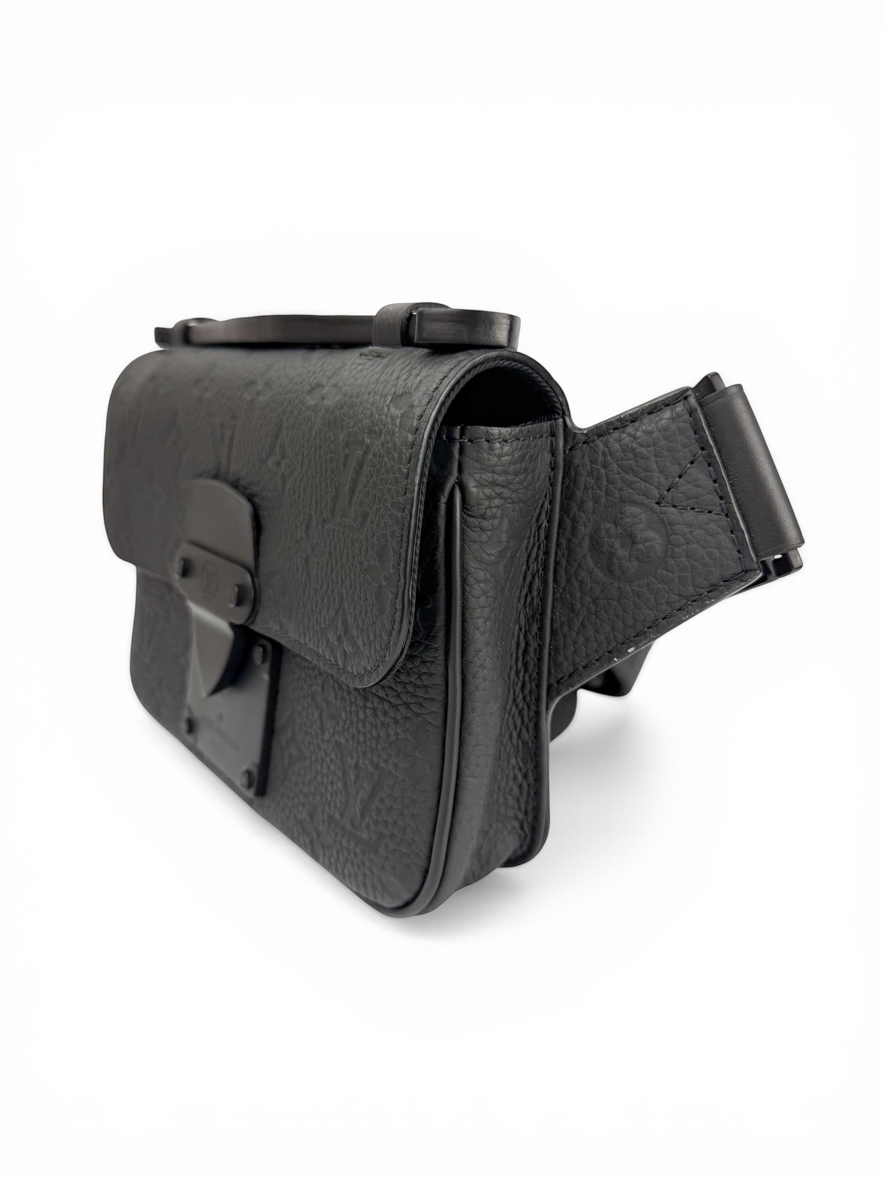 Louis Vuitton Black Empriente Leather S Lock Sling Bag