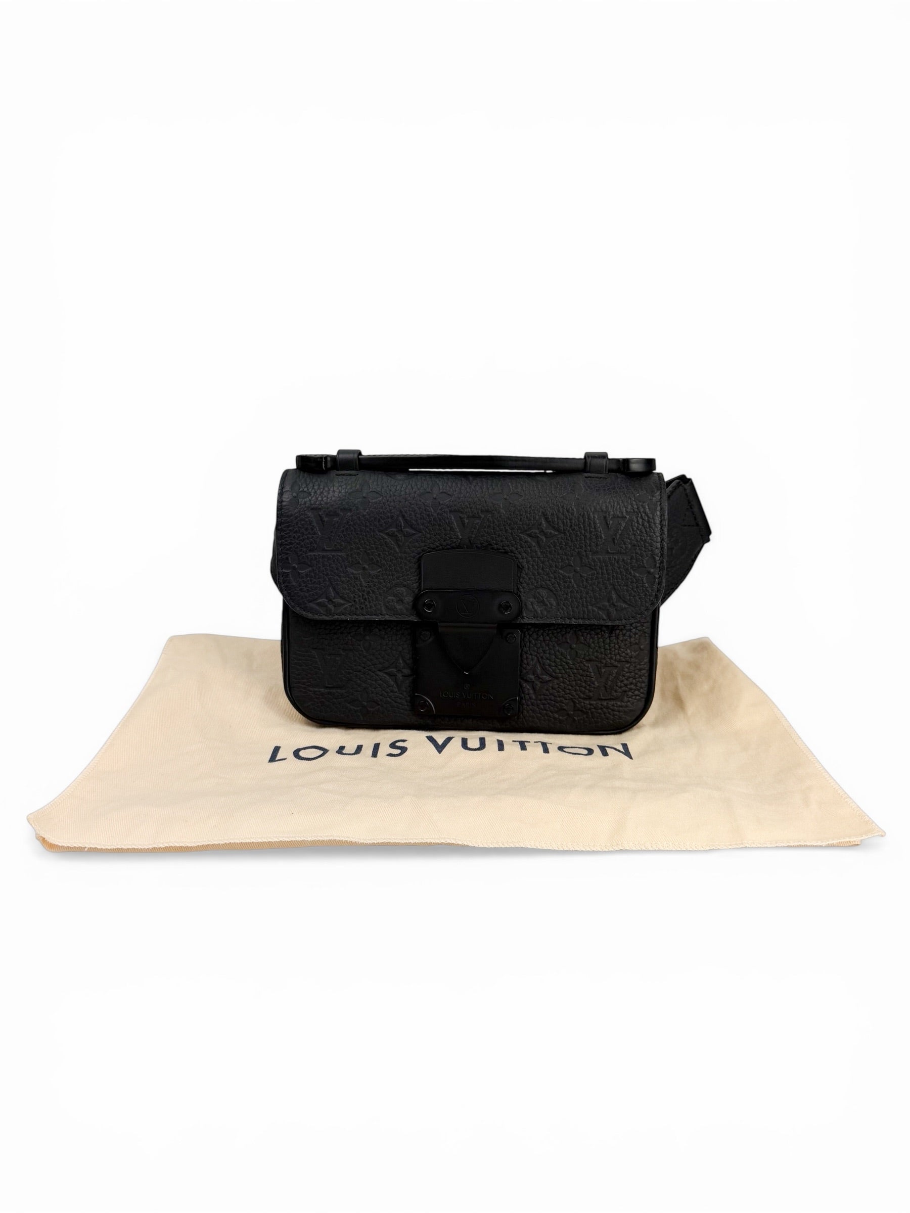 Louis Vuitton Black Empriente Leather S Lock Sling Bag