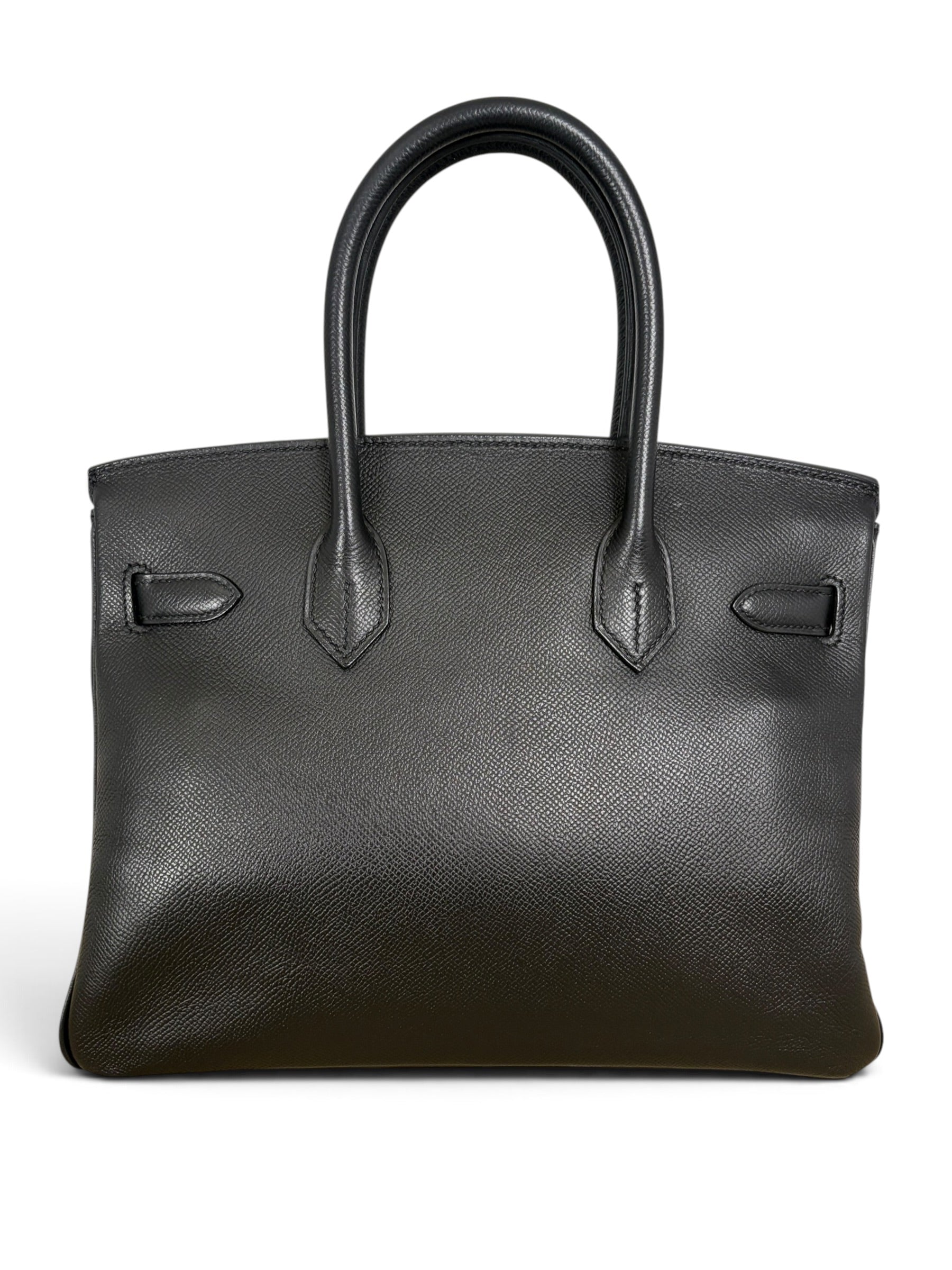 Hermes Black Epsom Birkin 30 PHW