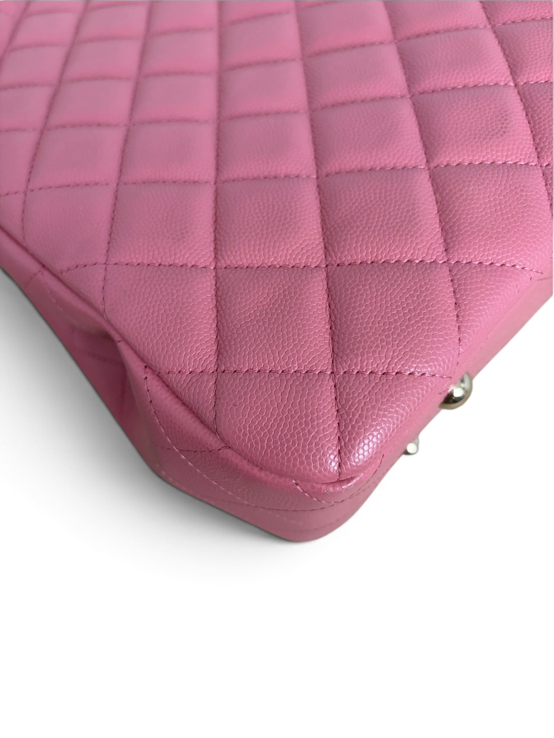 Chanel Pink Caviar Large Shopper Tote