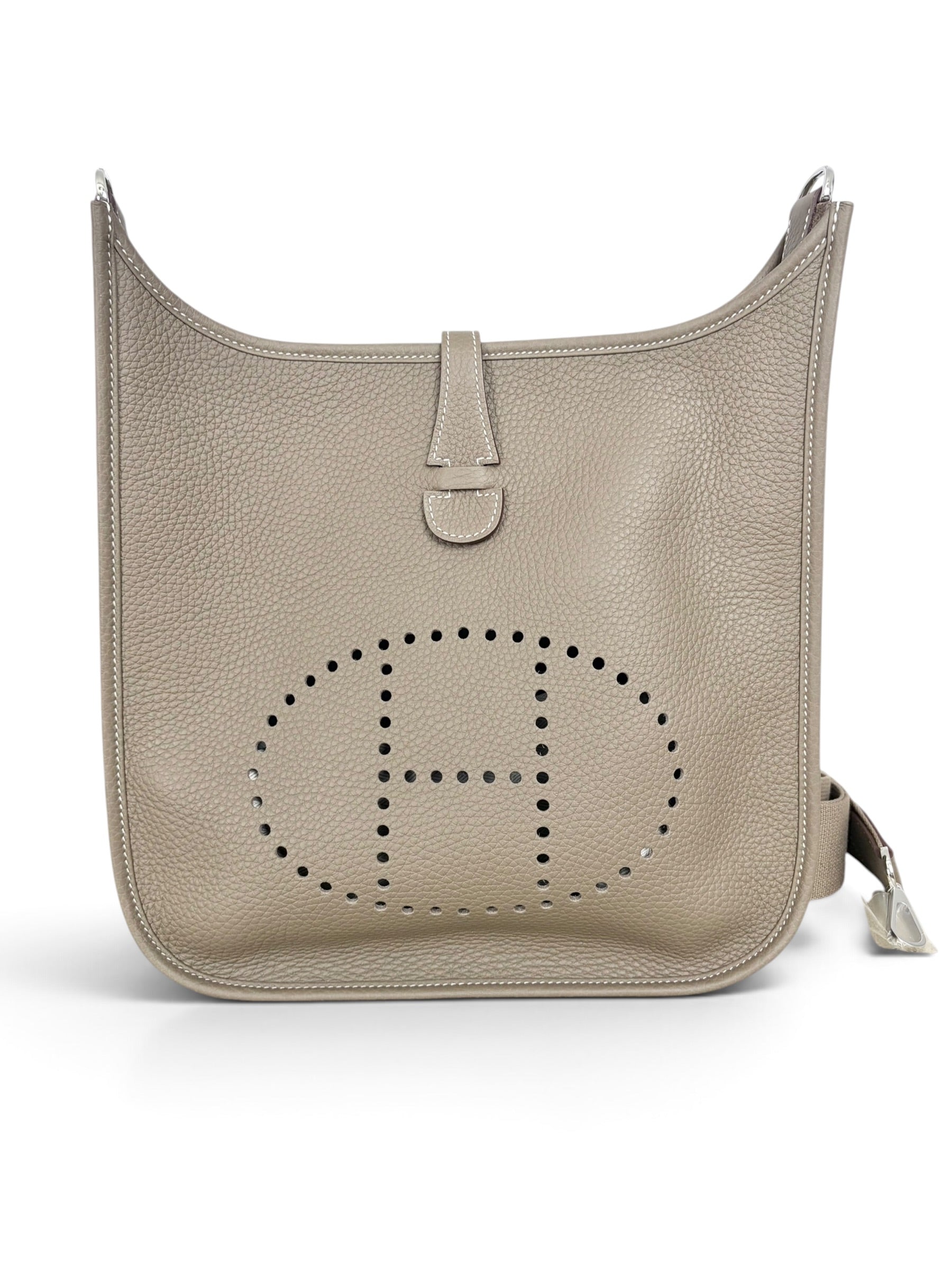 Hermes Etoupe Clemence Evelyne III PM 29 PHW