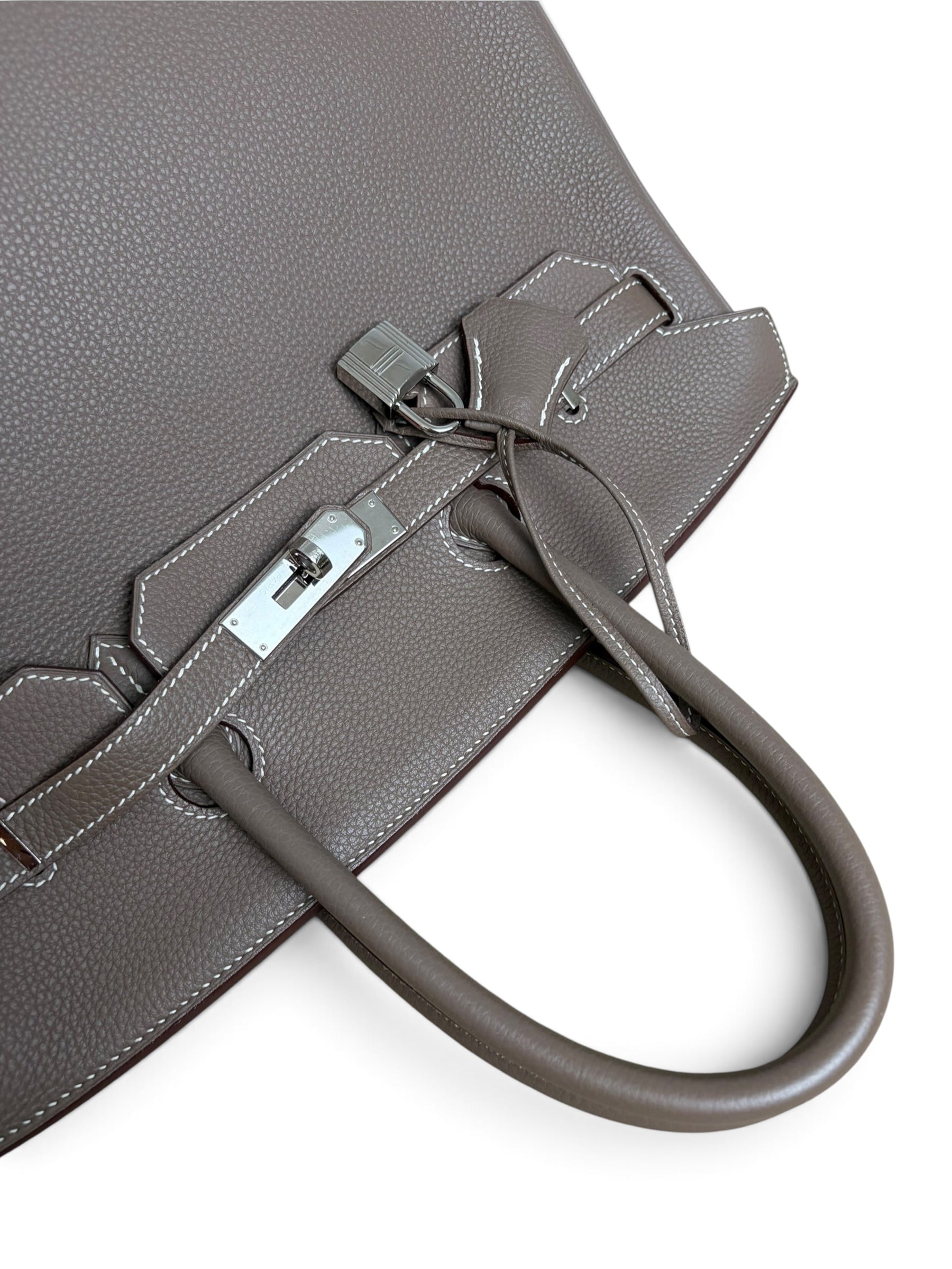 Hermes Etoupe Togo Birkin 35 PHW