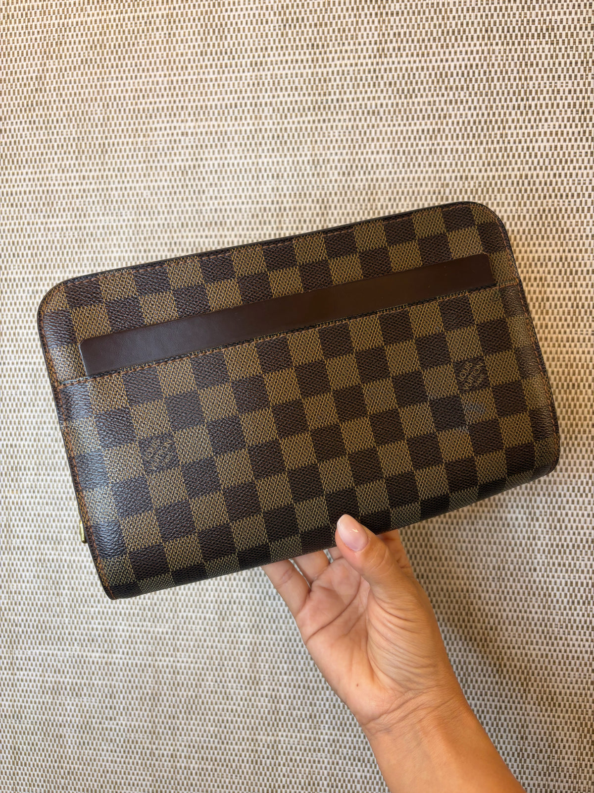 Louis Vuitton Vintage Damier Ebene Clutch/Wristlet