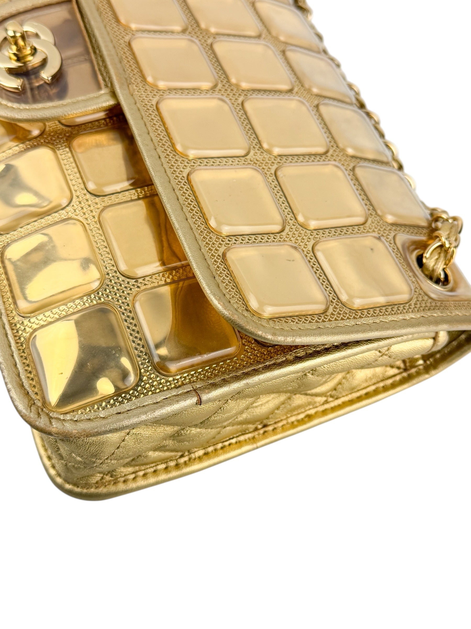 Chanel Ice Cube Flap Bag Quilted Vinyl