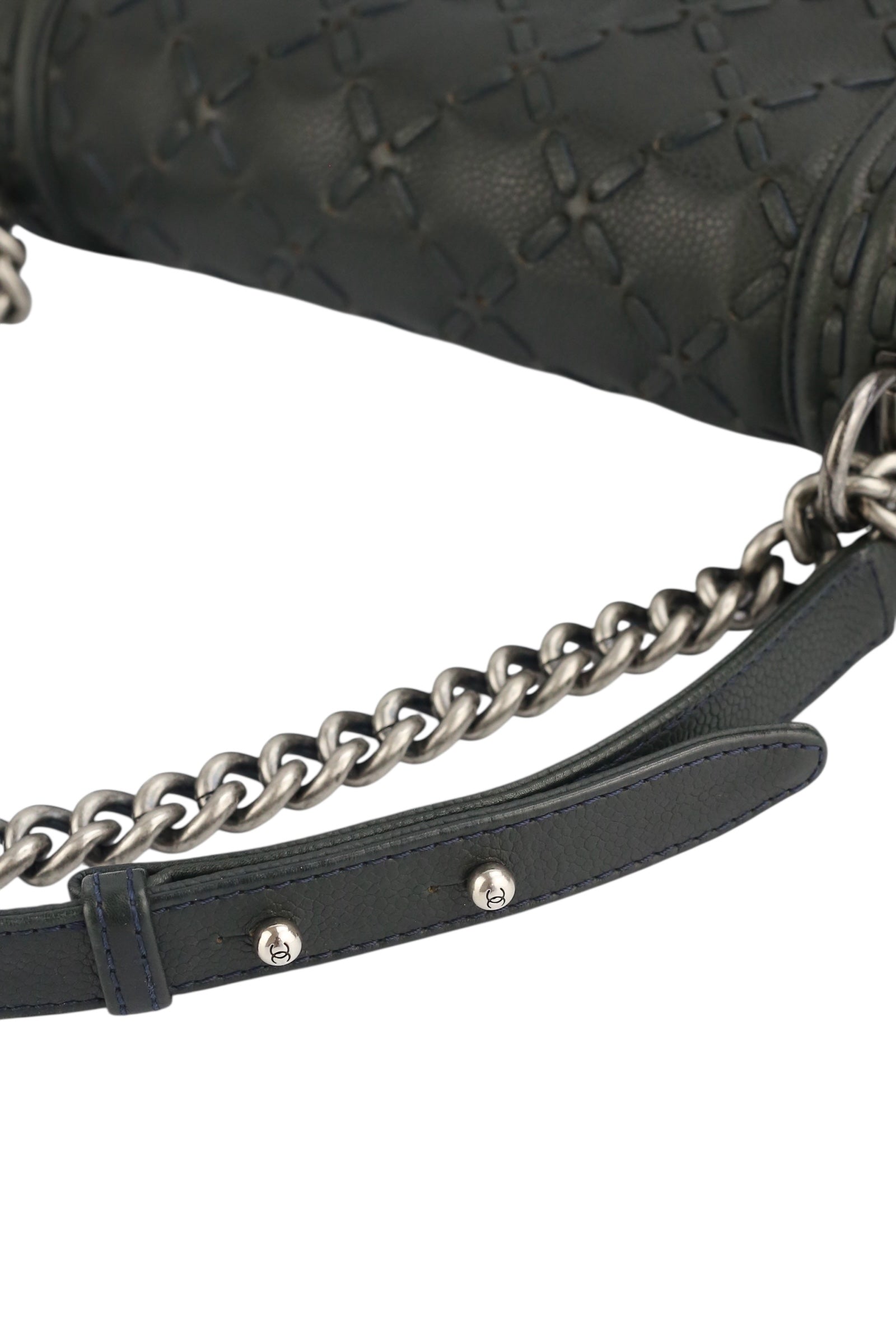 Chanel Black Caviar Paris Dallas Boy Bag Medium