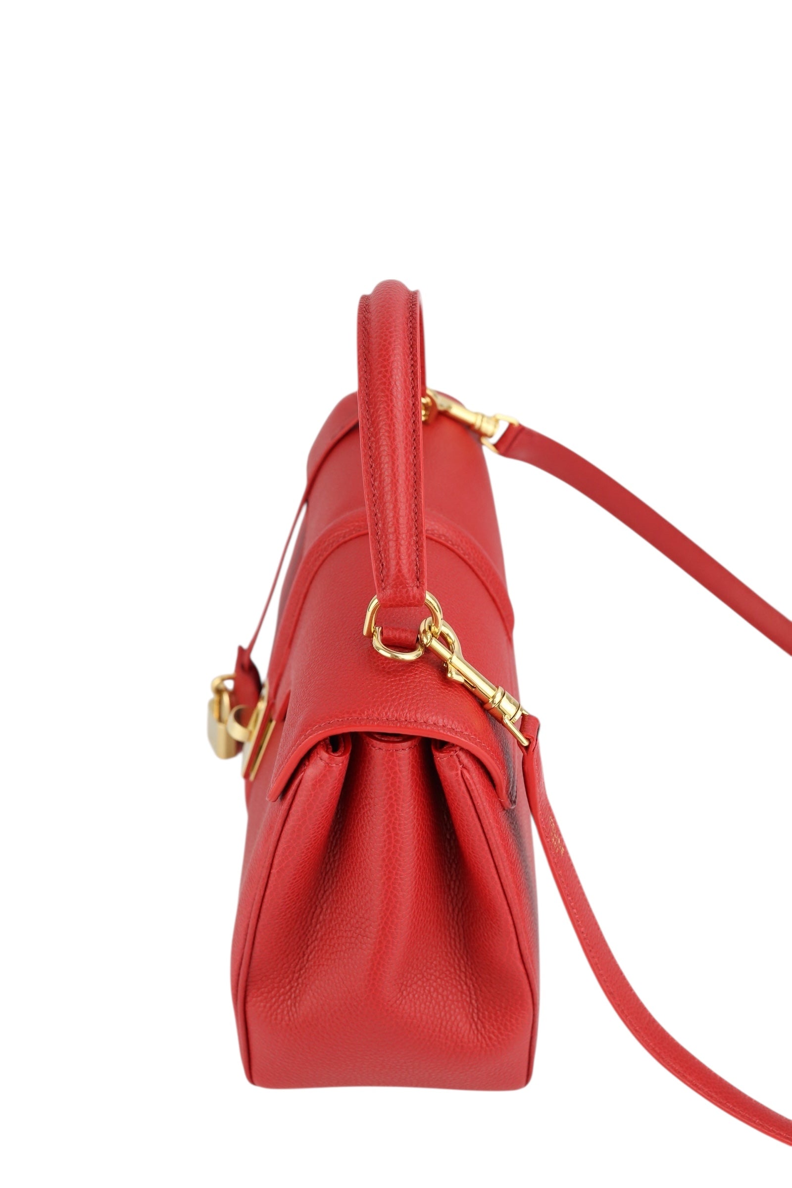 Celine 16 Red Calfskin Bag