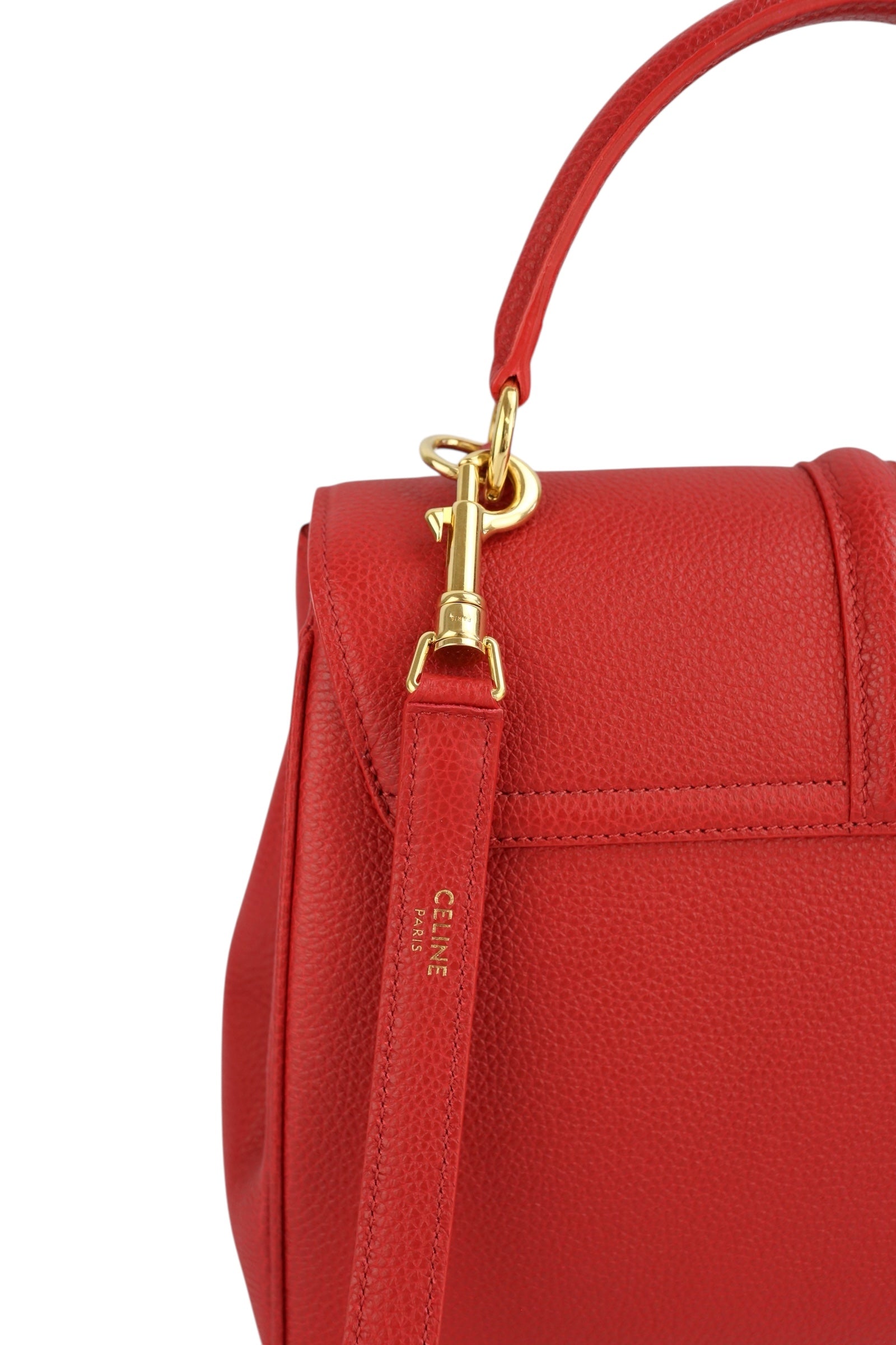 Celine 16 Red Calfskin Bag