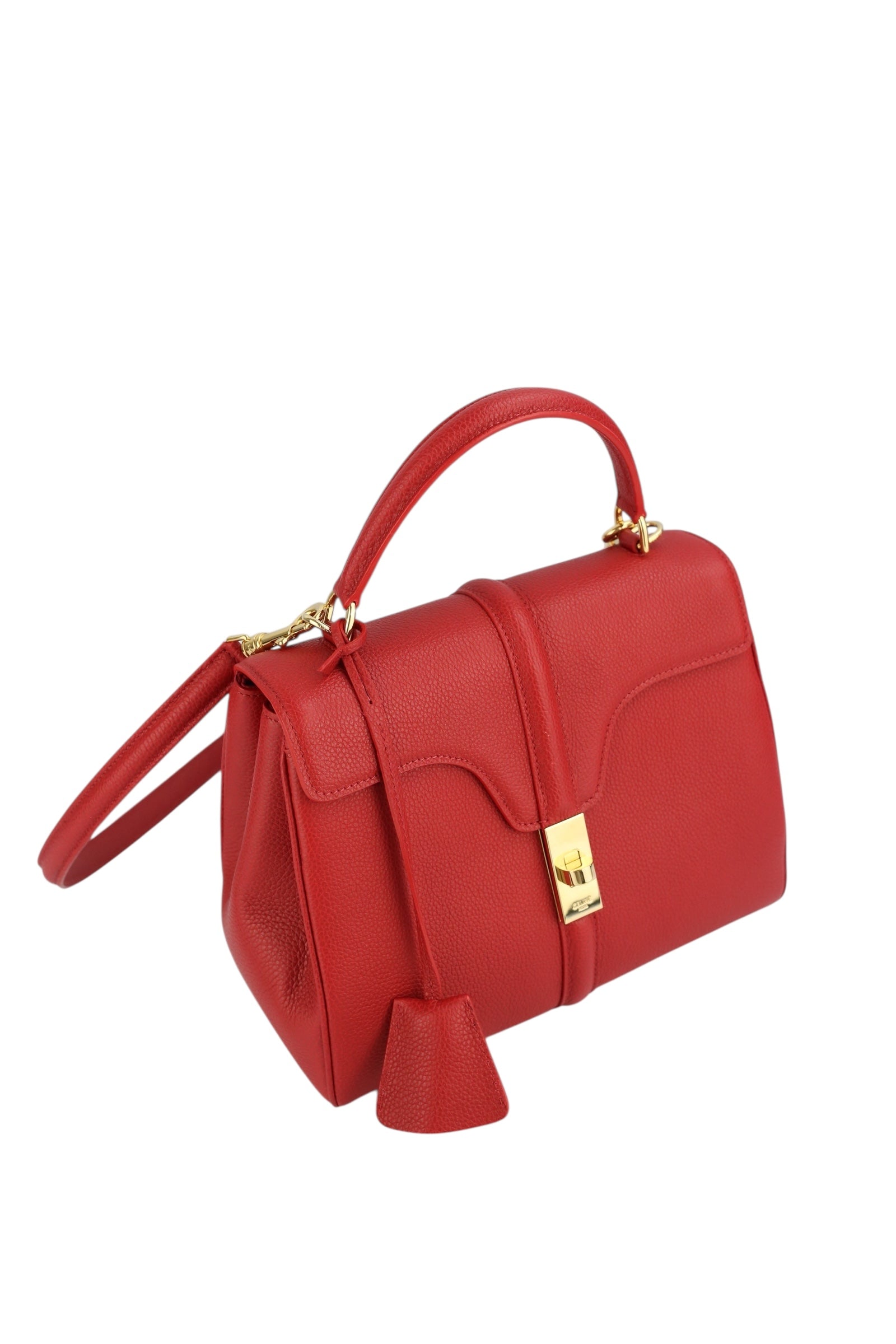 Celine 16 Red Calfskin Bag