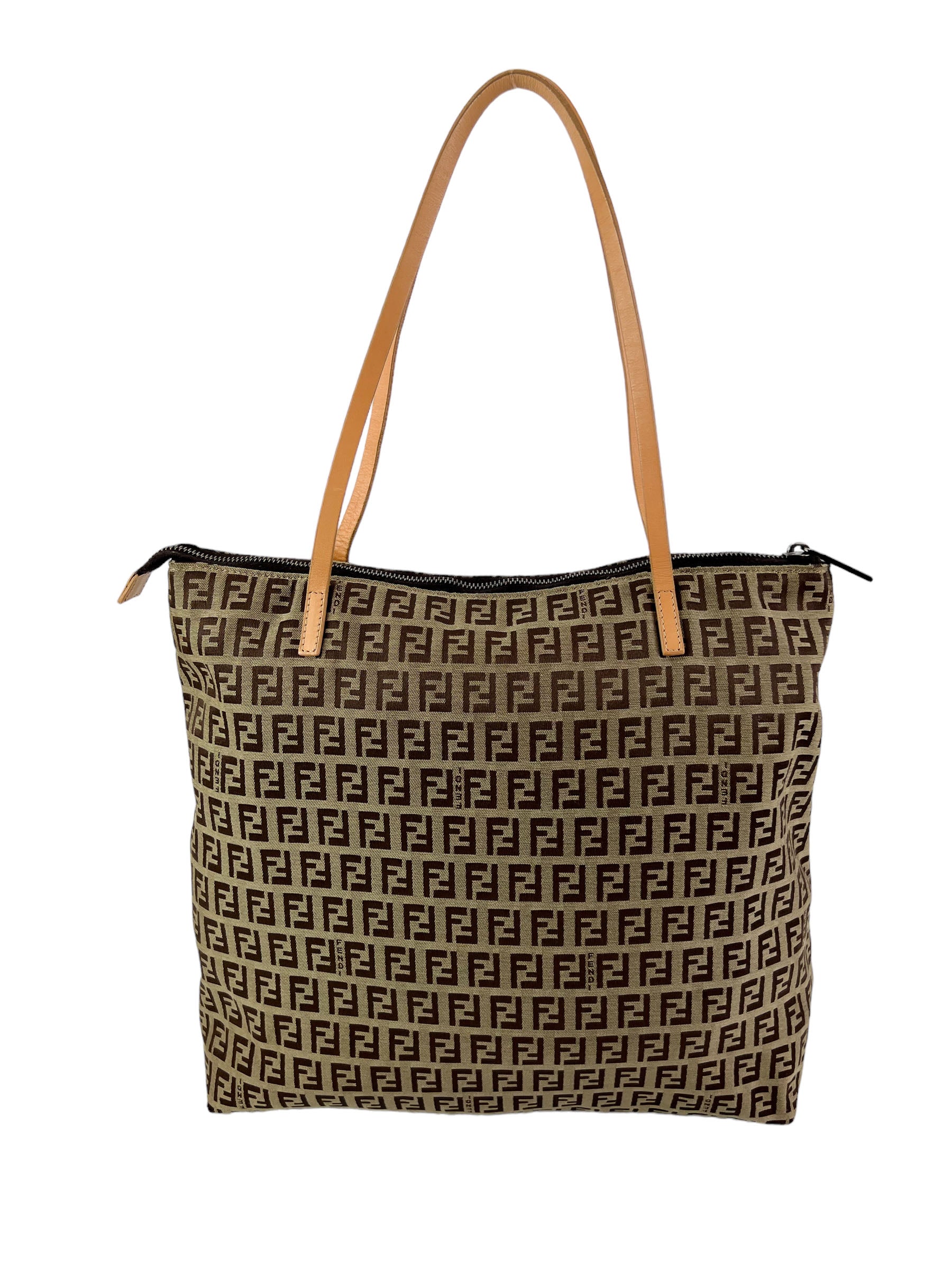 Fendi Large Beige and Brown Zucchino Tote – Season 2 Consign