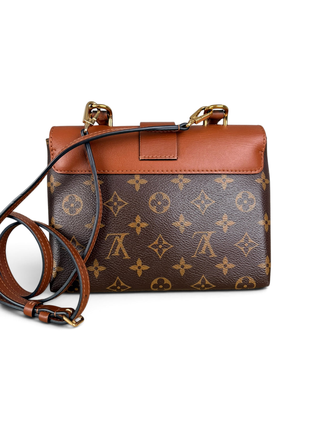 Louis Vuitton Cognac Leather Monogram Locky BB