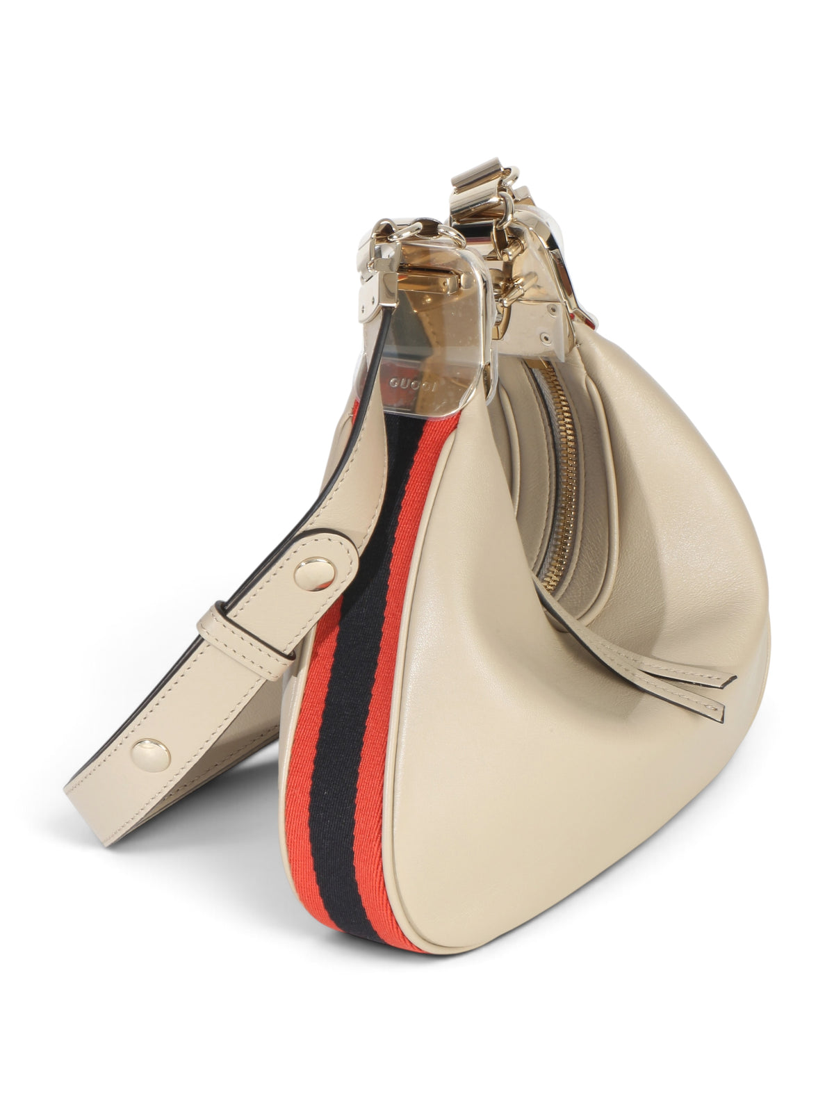 Gucci Beige Smooth Leather Attache Bag Small