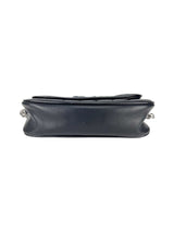 Chanel Black Lambskin and Patent Leather Camellia Chocolate Bar Handbag