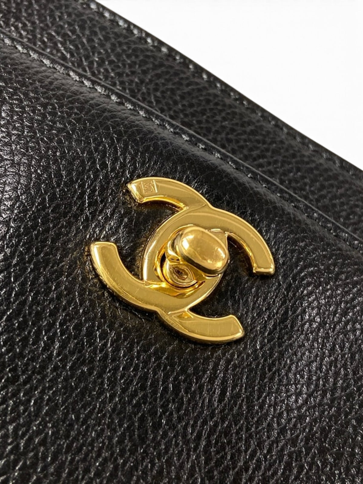 Chanel Black Calfskin Executive Tote Gold Hardware