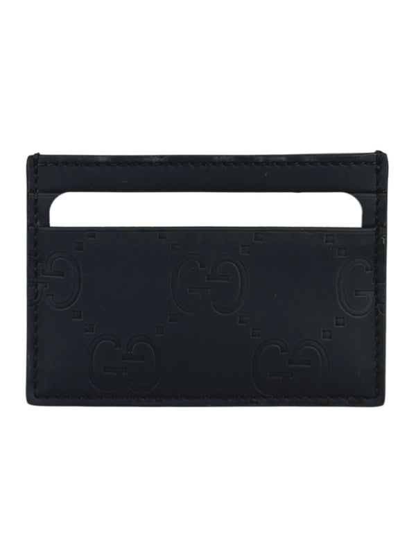 Gucci Black GG Rubber Effect Card Case