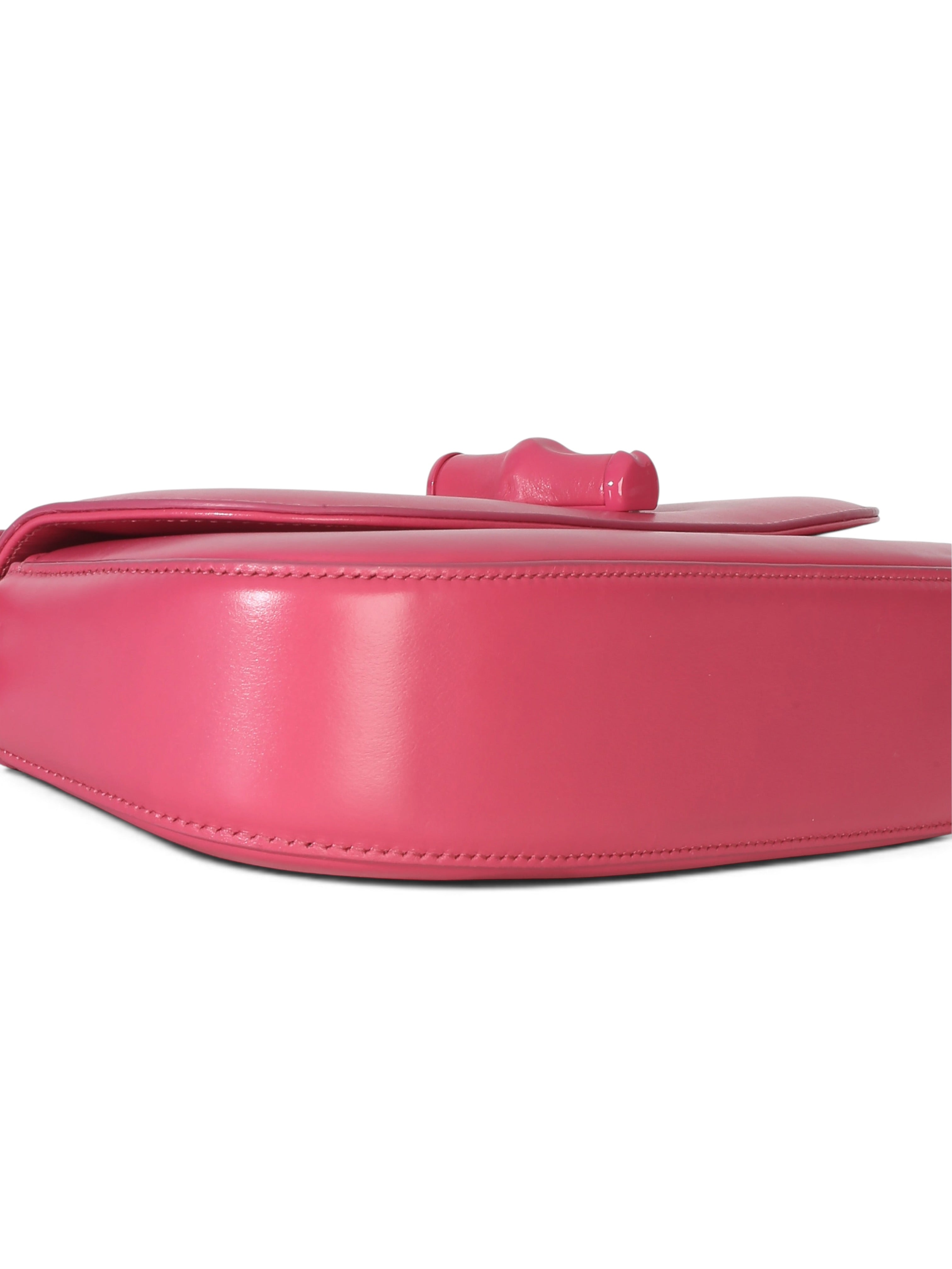 Gucci Pink Calfskin Medium Bamboo Diva Bag