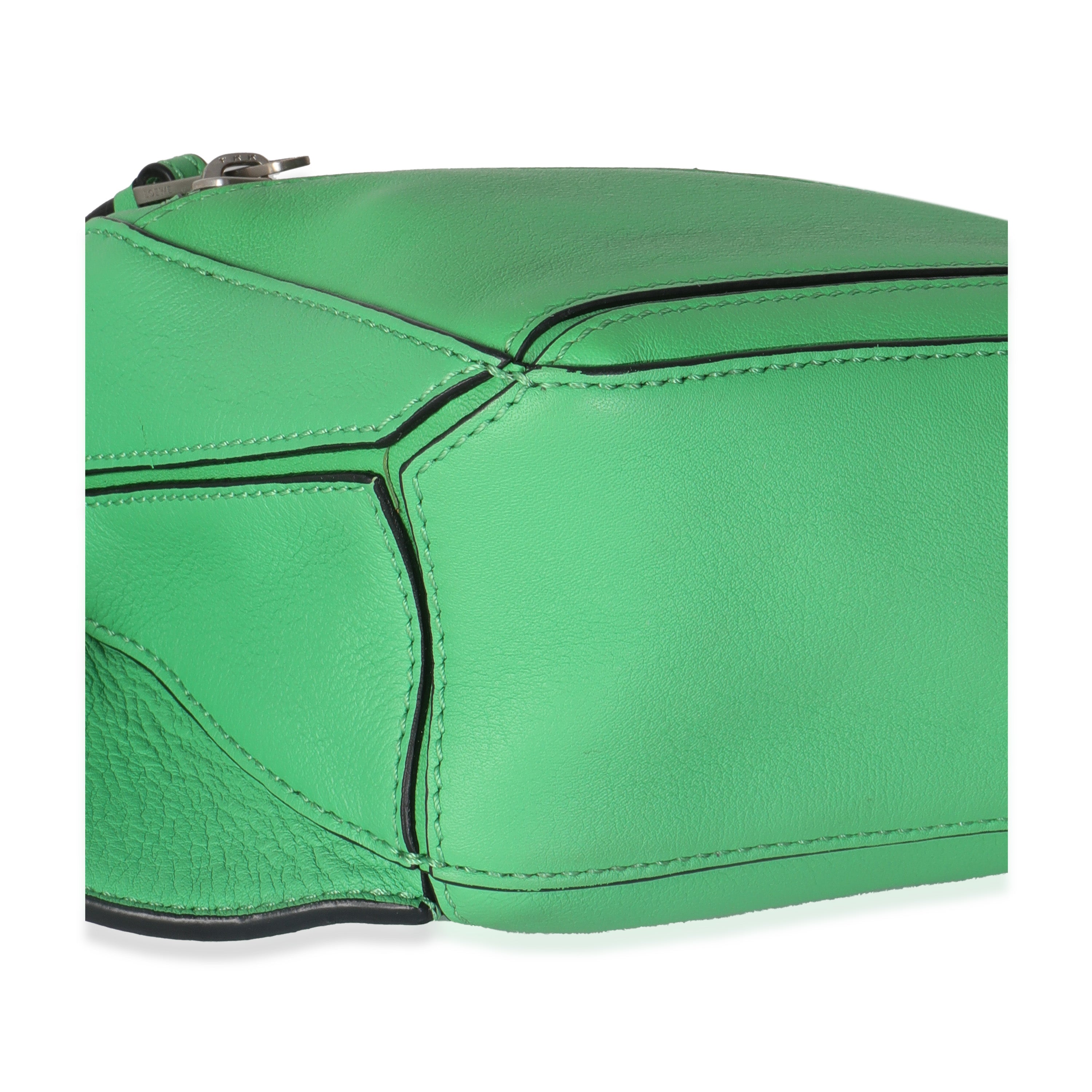 Loewe Jungle Green Calfskin Mini Puzzle Belt Bag Handbag clasp