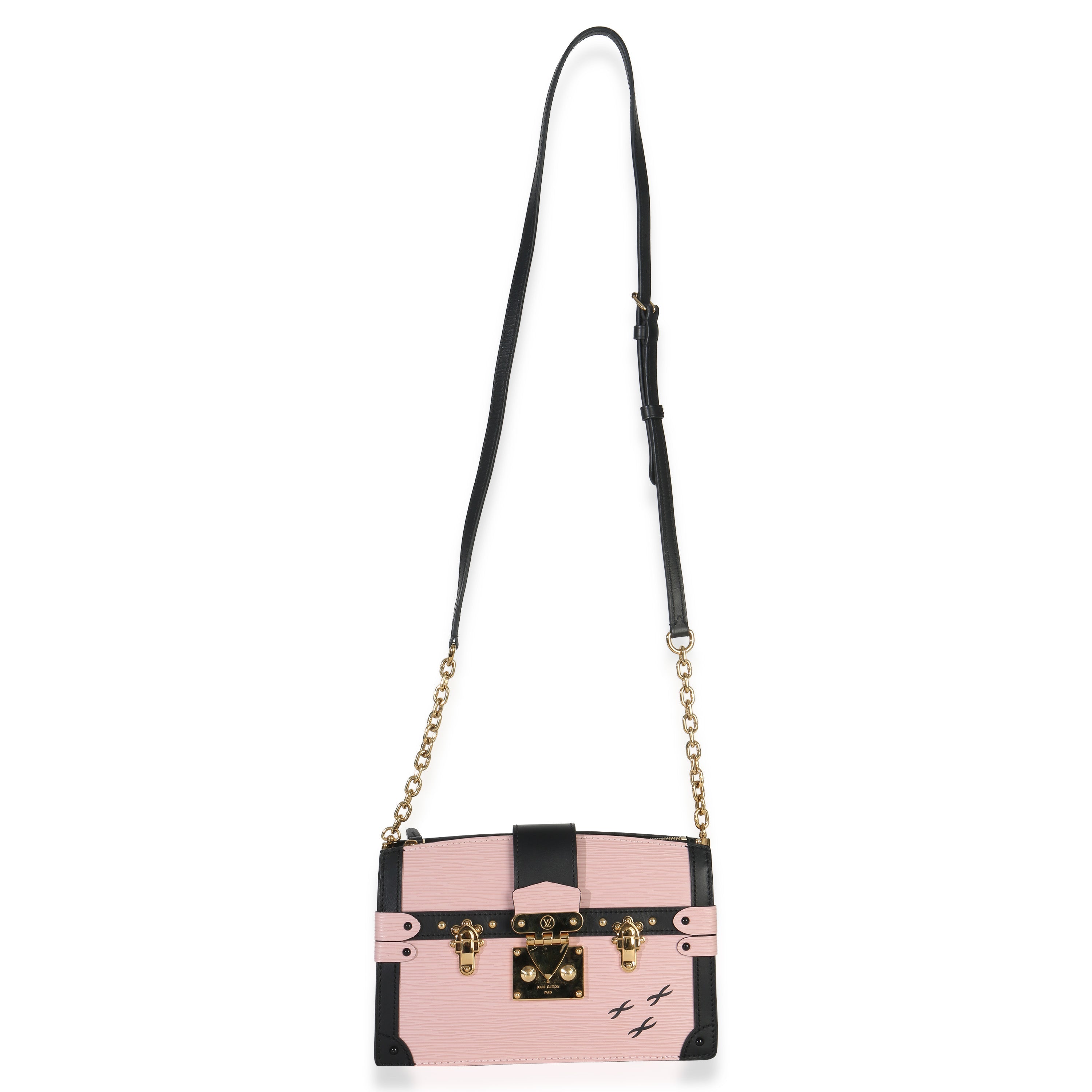 Louis Vuitton Rose Ballerine Epi Trunk Clutch Handbag Handbag av