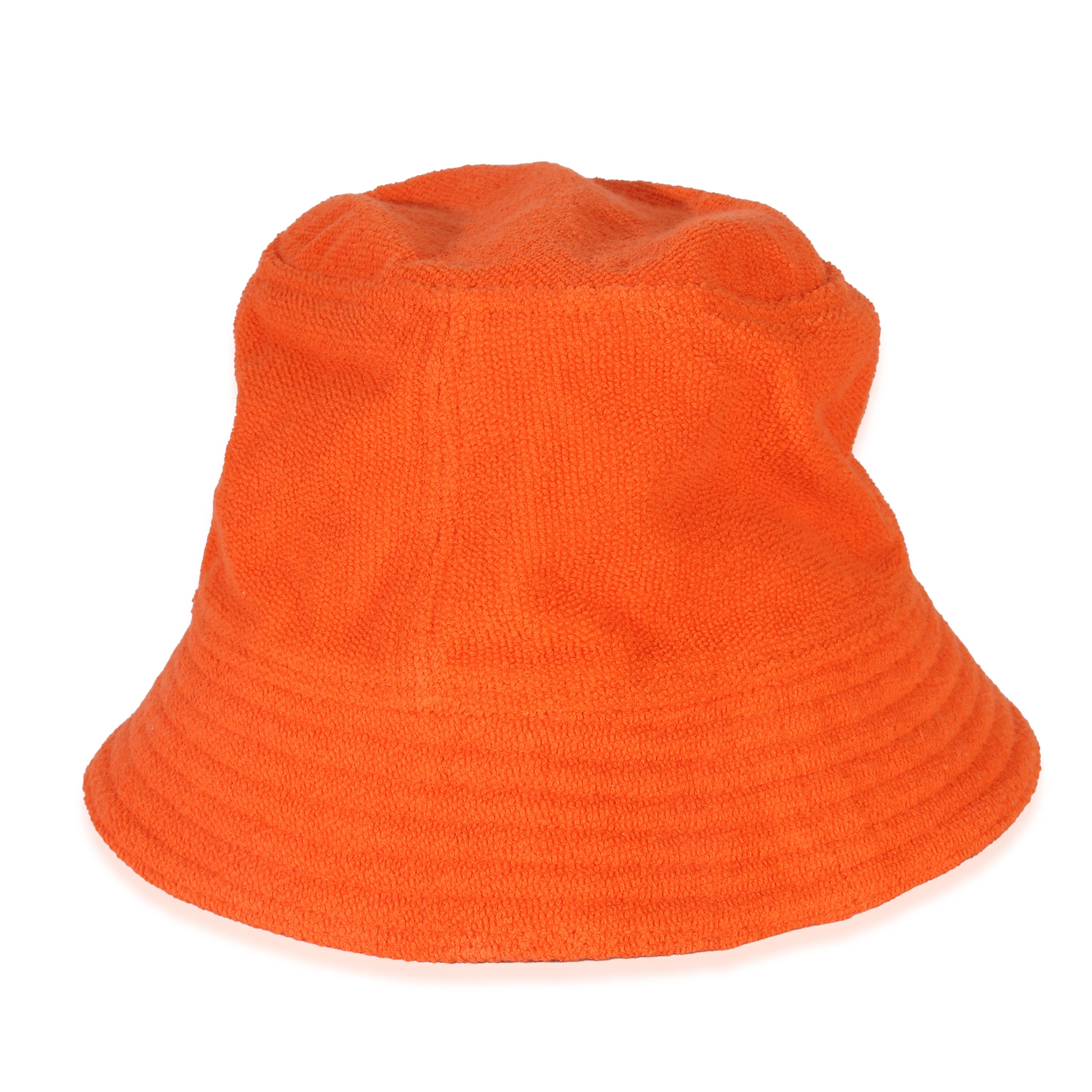 Hermes orange Cotton Terry Cloth Bucket Hat 57