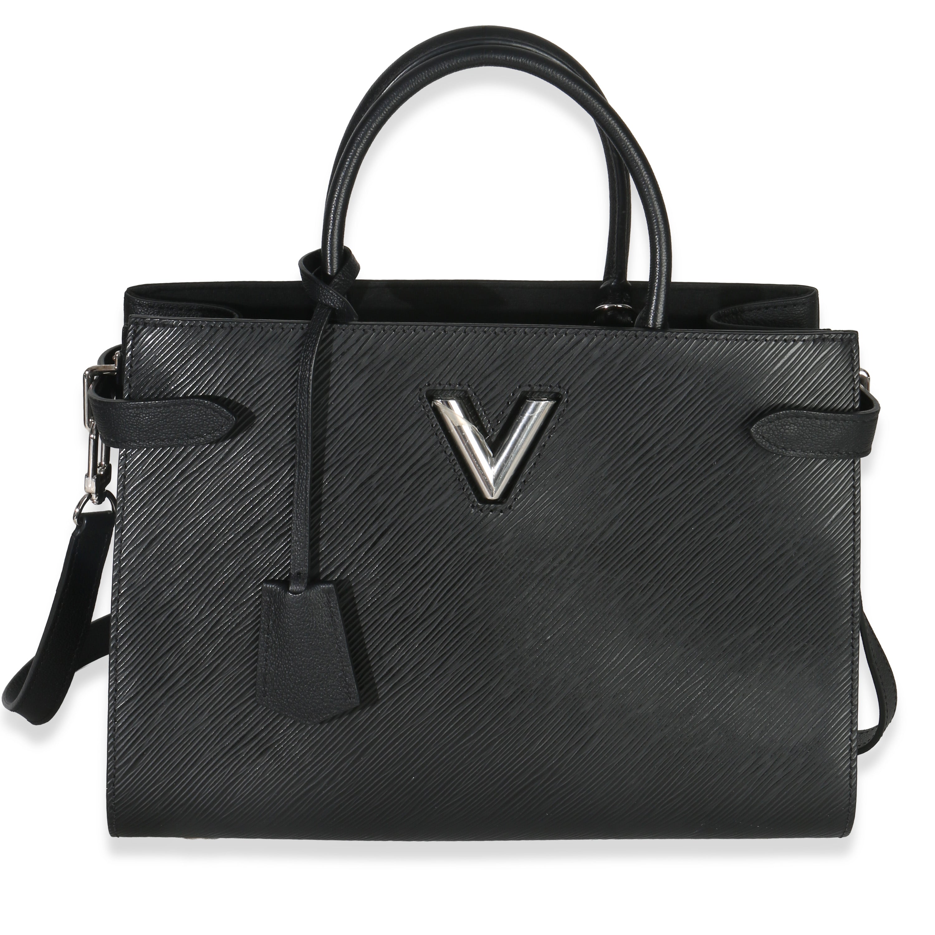 Louis Vuitton Black Epi Twist Tote Handbag fv