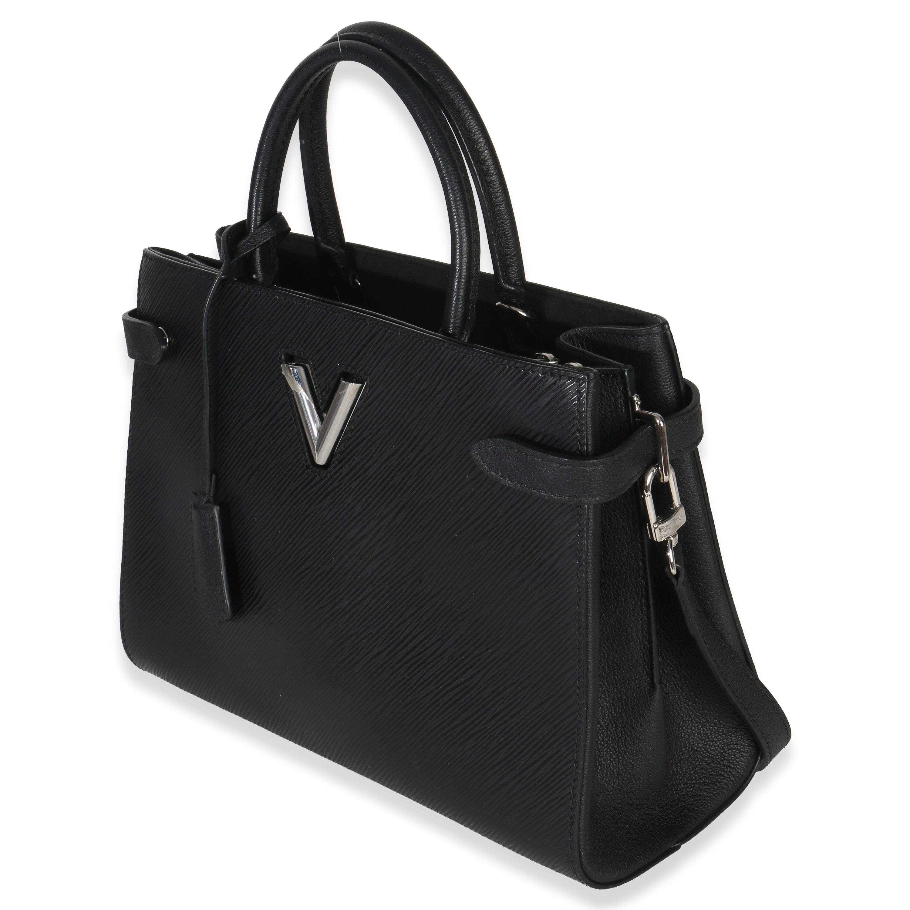 Louis Vuitton Black Epi Twist Tote Handbag sv