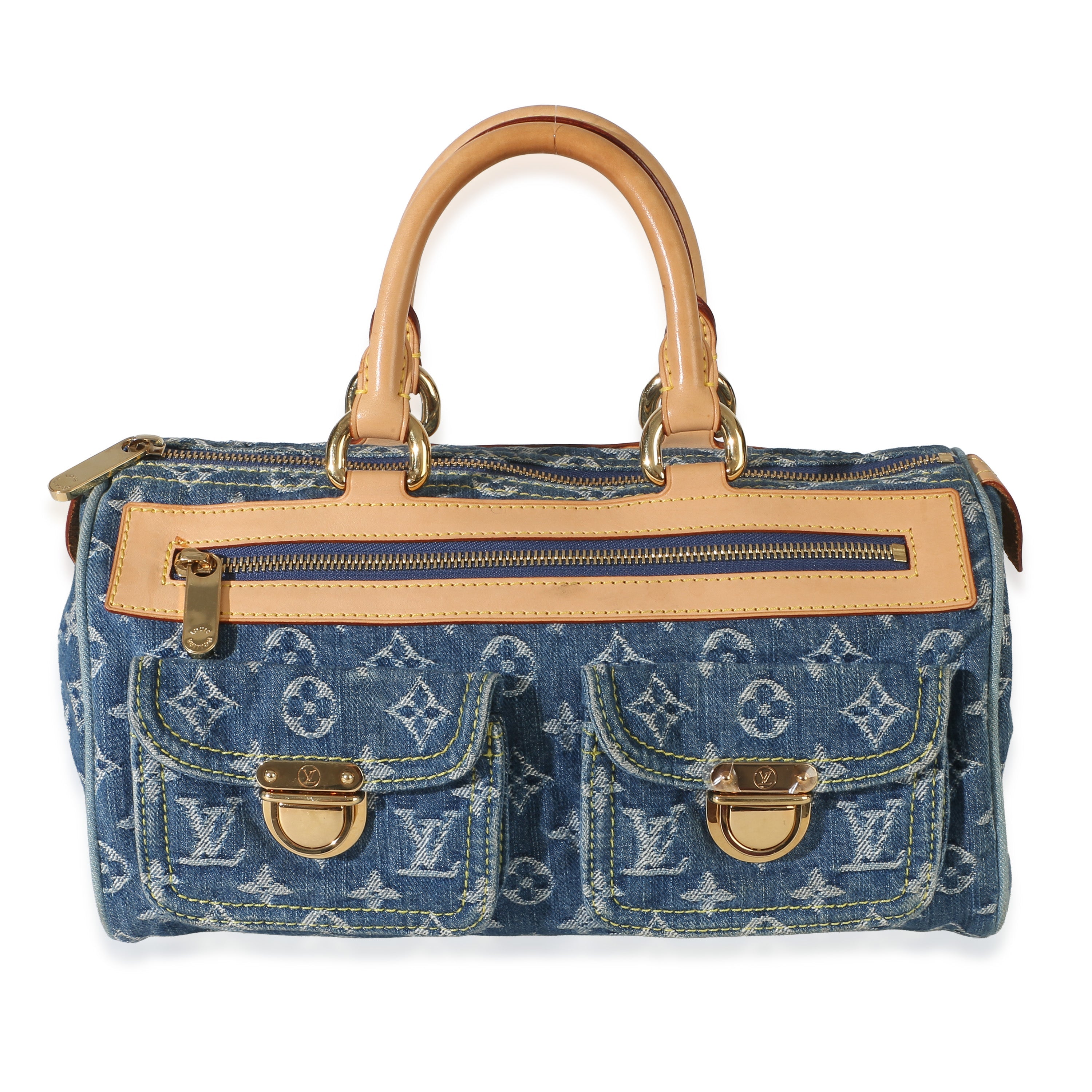Louis Vuitton Blue Monogram Denim Neo Speedy Handbag id