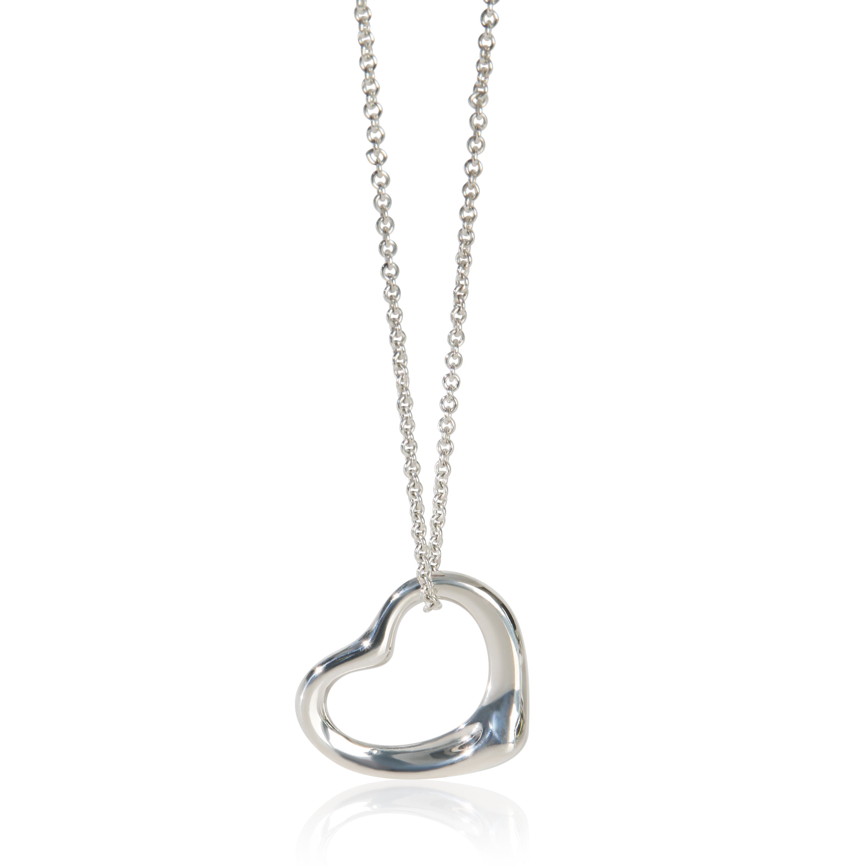 Tiffany & Co. Sterling Silver  Elsa Peretti Open Heart Pendant