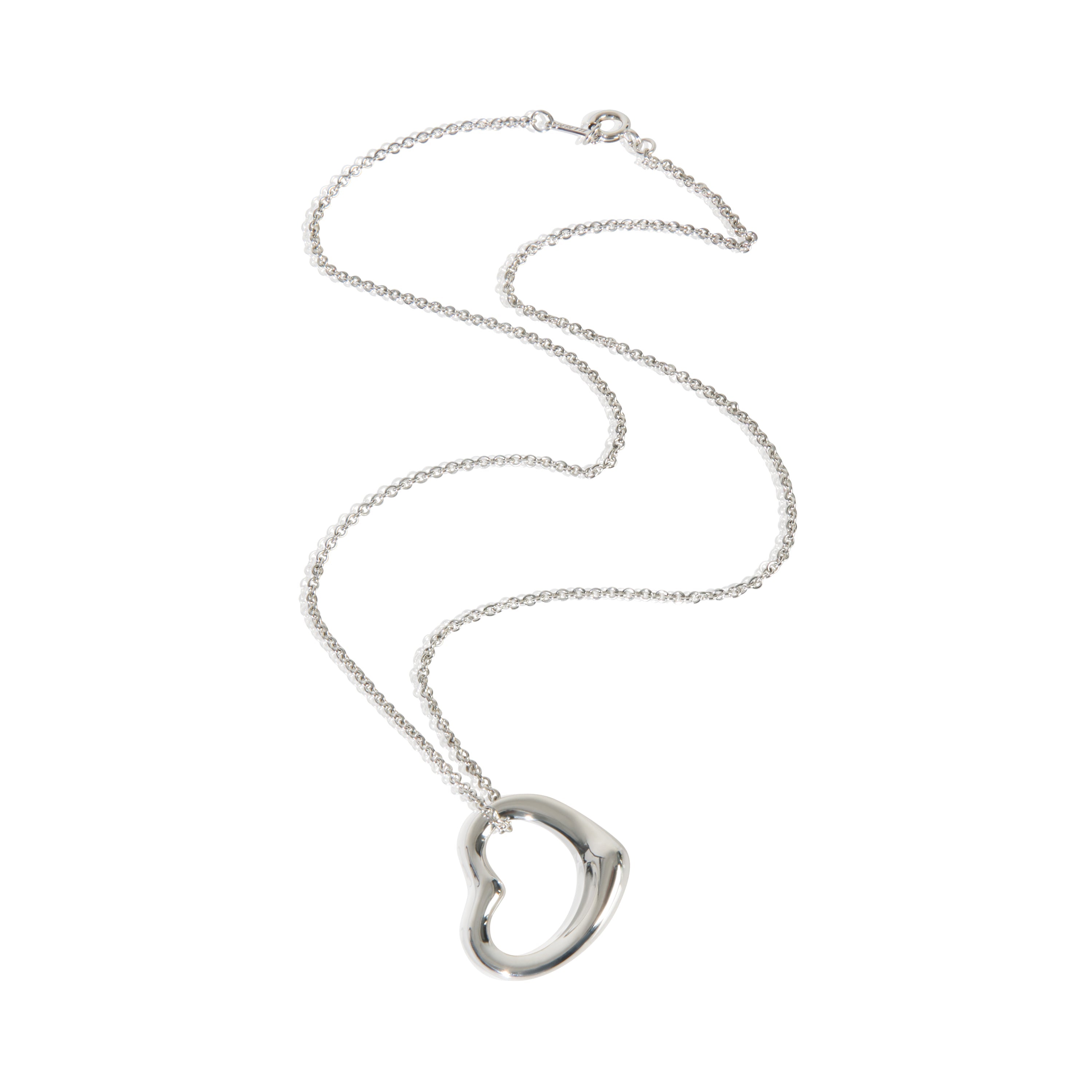 Tiffany & Co. Sterling Silver  Elsa Peretti Open Heart Pendant