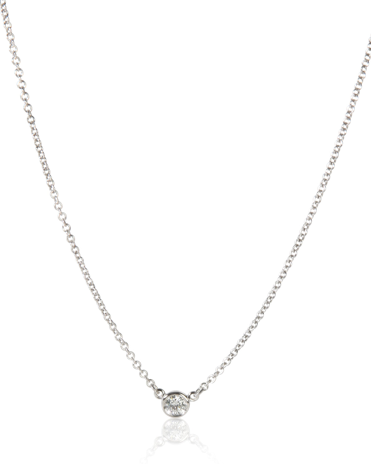 Tiffany & Co. Platinum Diamond Elsa Peretti Diamond By The Yard Pendant 2