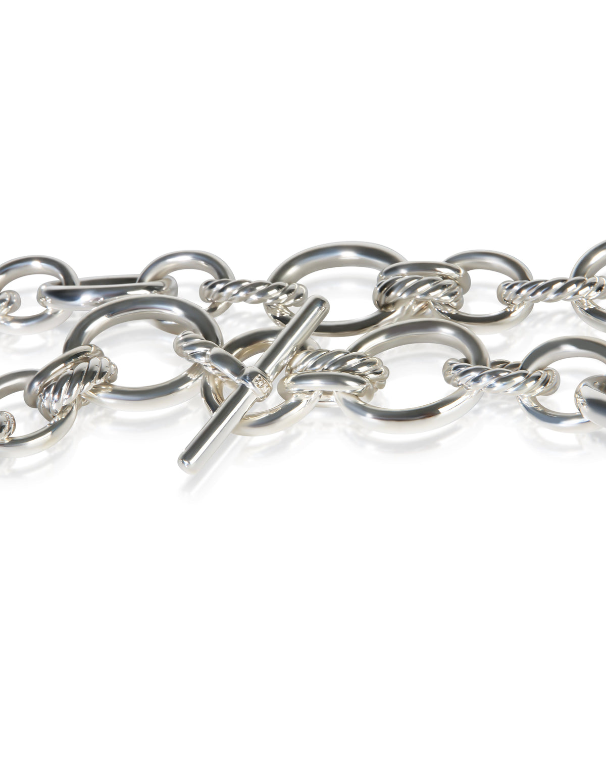 David Yurman Sterling Silver Diamond Mercer Necklace 2