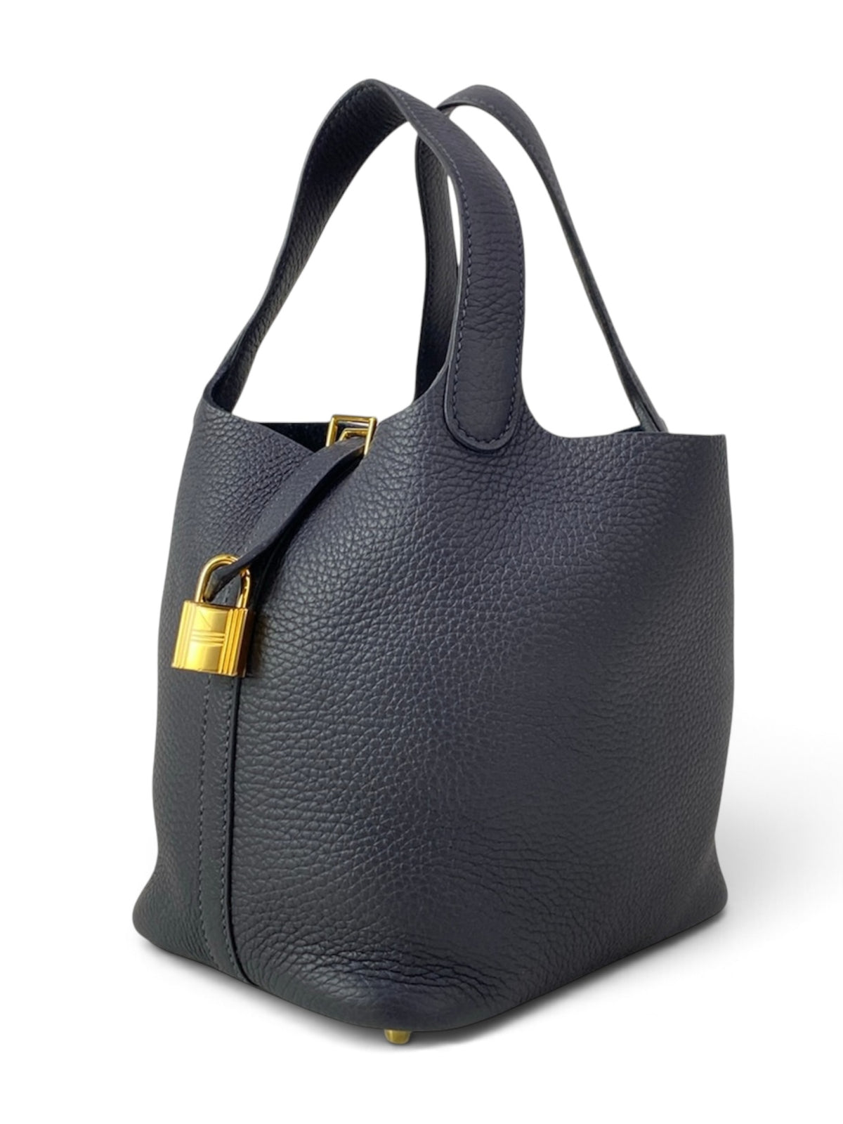 Hermès Blue Nuit Clemence Picotin PM Full Set