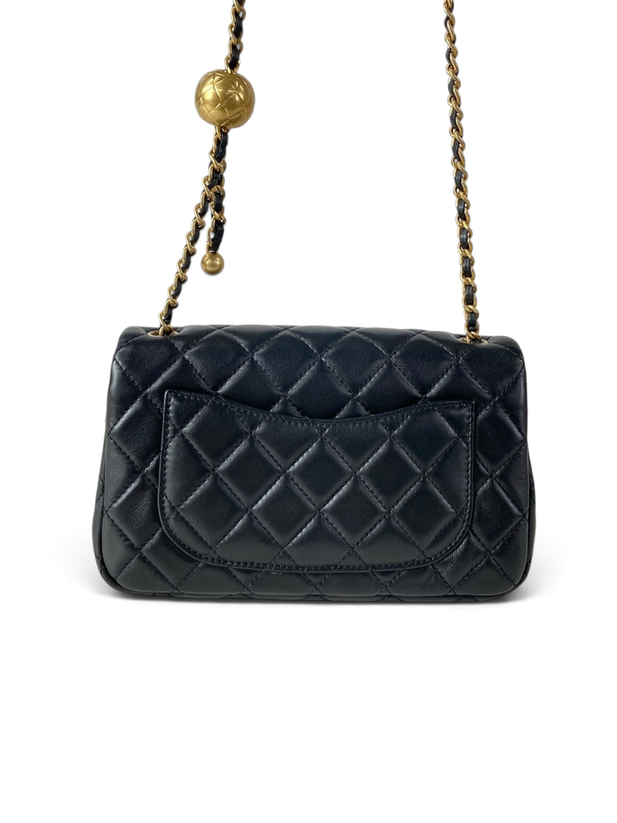 Chanel Mini Rectangular Pearl Crush Black Lambskin