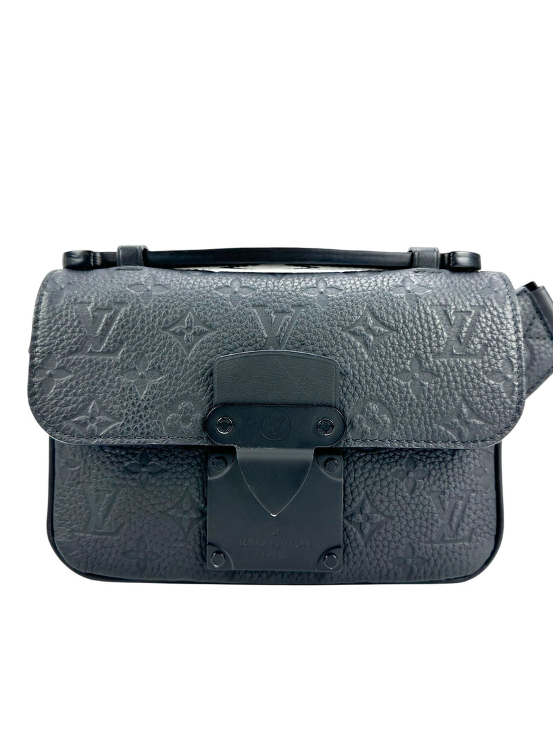 Louis Vuitton Black Empriente Leather S Lock Sling Bag