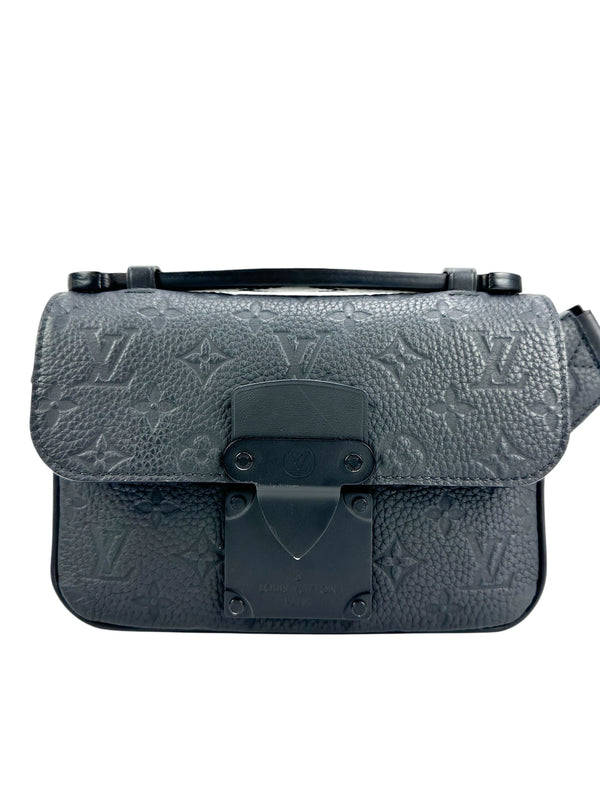Louis Vuitton Black Empriente Leather S Lock Sling Bag