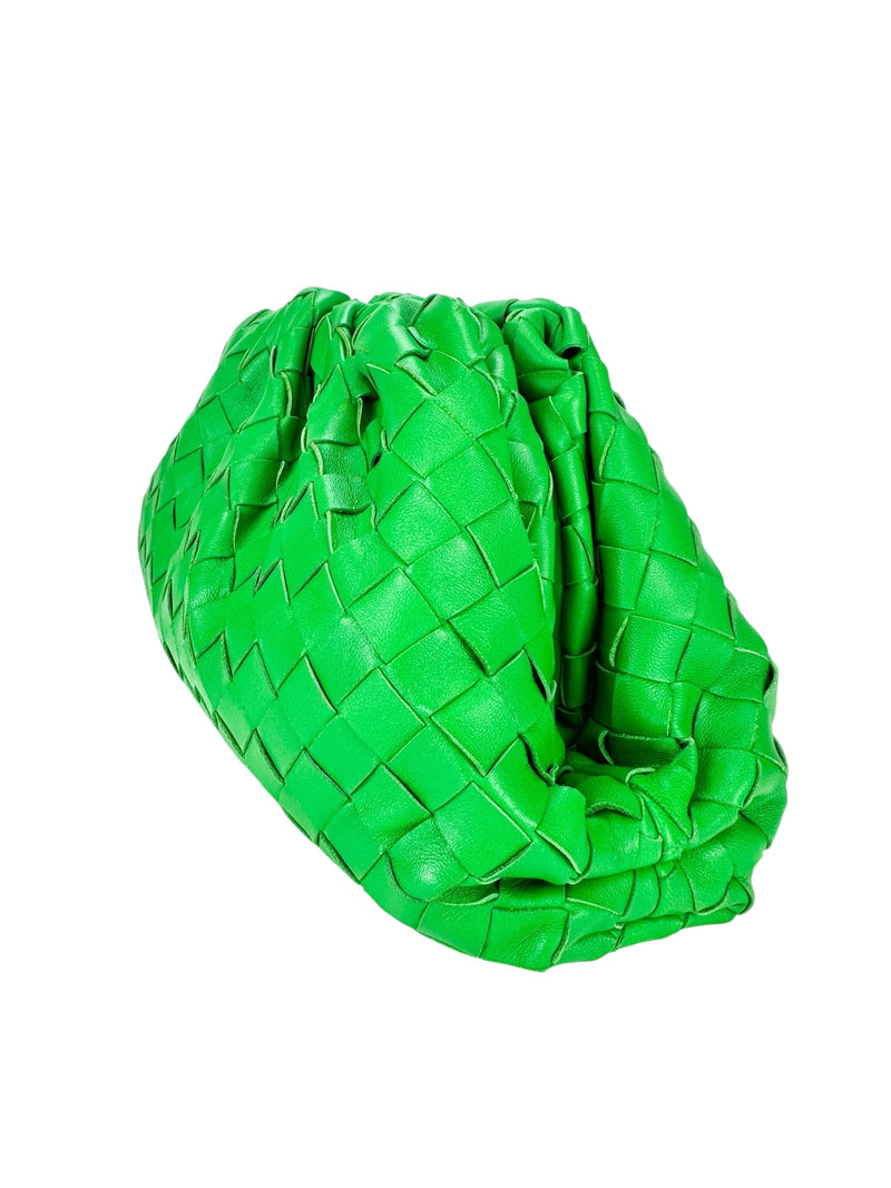 Bottega Veneta Parakeet Leather The Pouch Teen