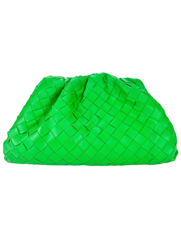 Bottega Veneta Parakeet Leather The Pouch Teen