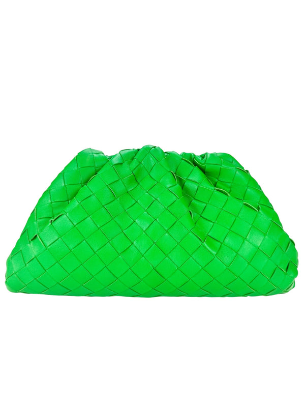 Bottega Veneta Parakeet Leather The Pouch Teen
