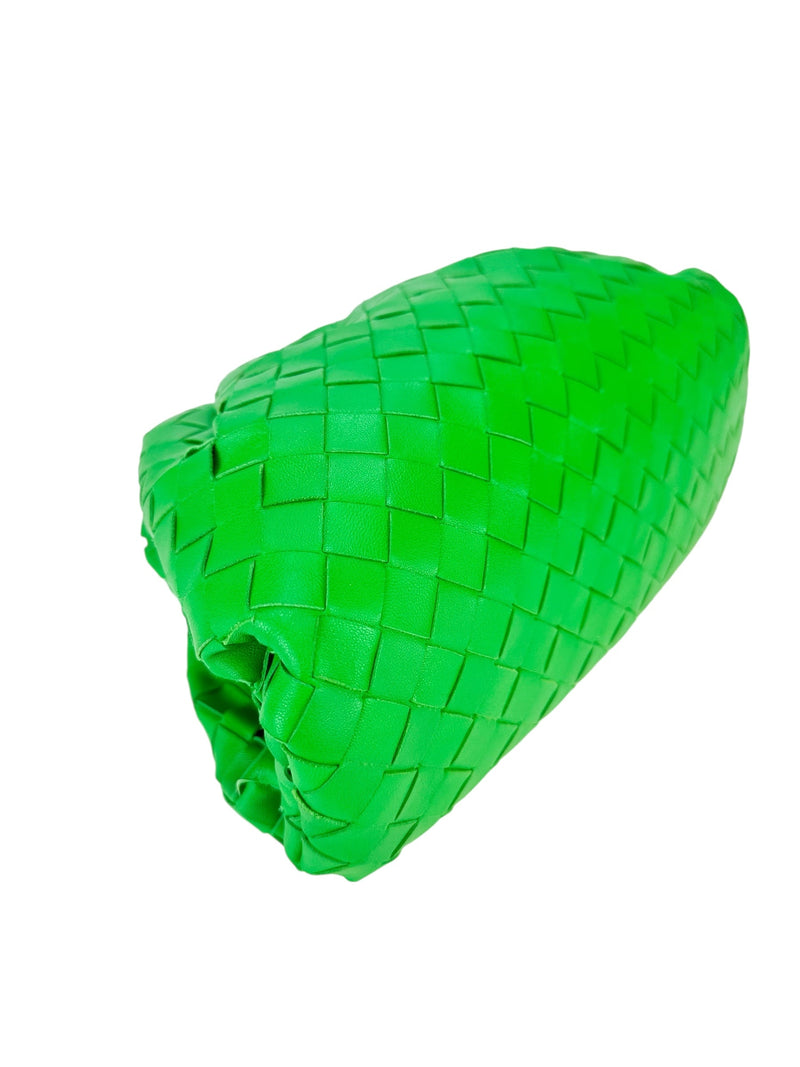 Bottega Veneta Parakeet Leather The Pouch Teen