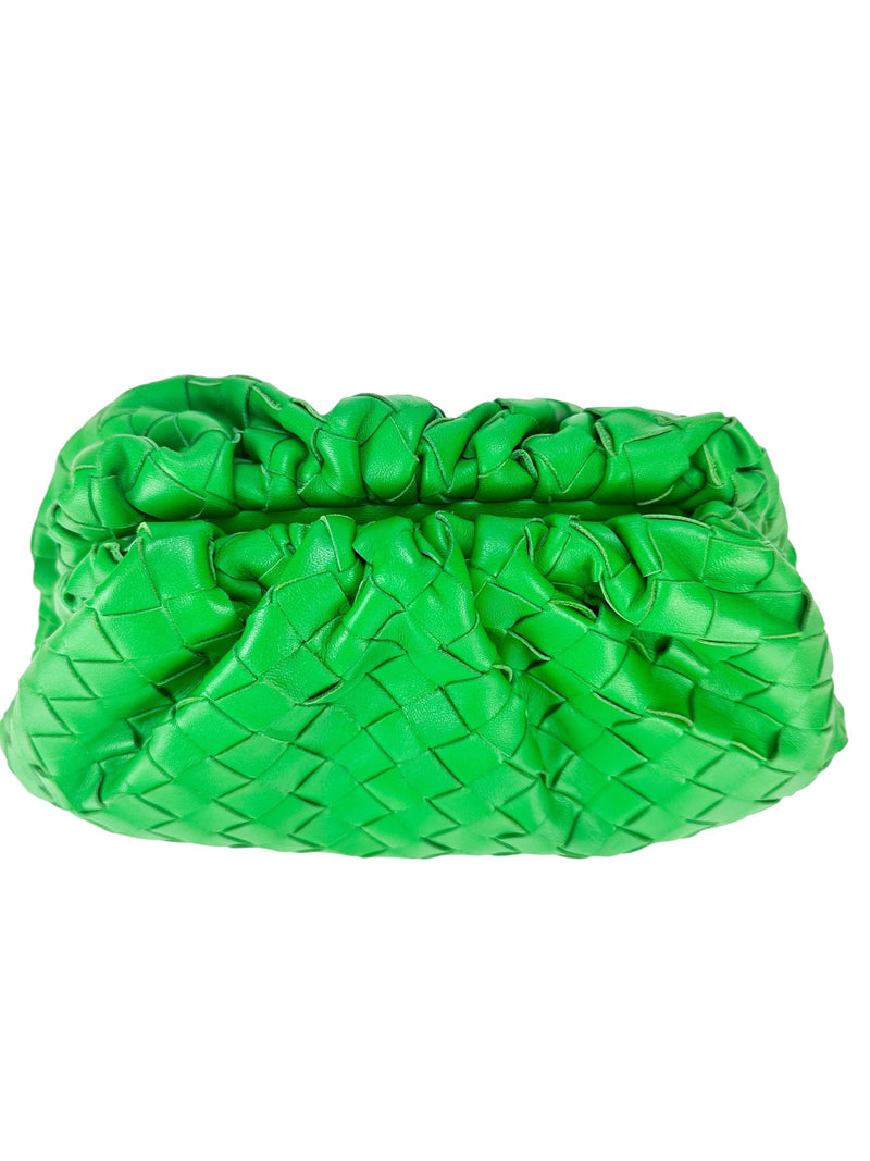 Bottega Veneta Parakeet Leather The Pouch Teen