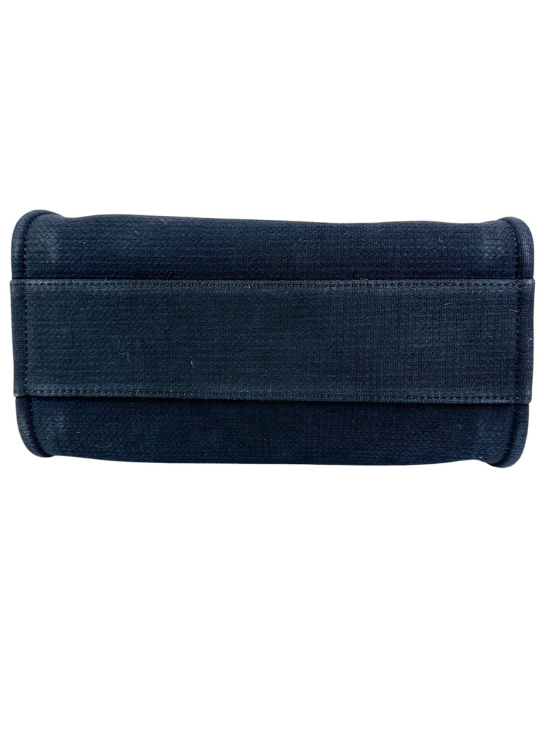 Chanel Black Denim Deauville Small Tote