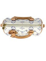 Louis Vuitton Cream Jaquard Monogram Canvas Speedy 20 Full Set