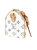 Louis Vuitton Cream Jaquard Monogram Canvas Speedy 20 Full Set
