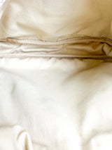 Louis Vuitton Ivory Mini Lin Canvas Samur 30