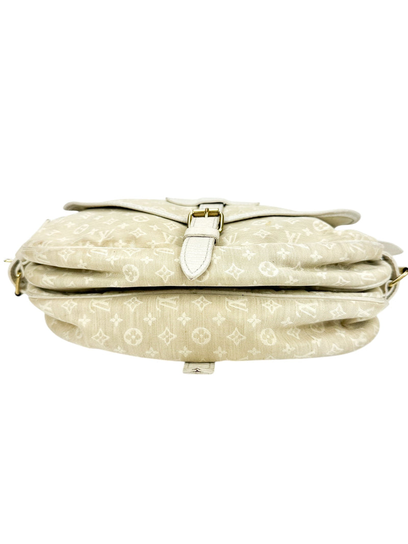 Louis Vuitton Ivory Mini Lin Canvas Samur 30