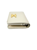 Celine Light Stone Calfskin Triomphe Wallet